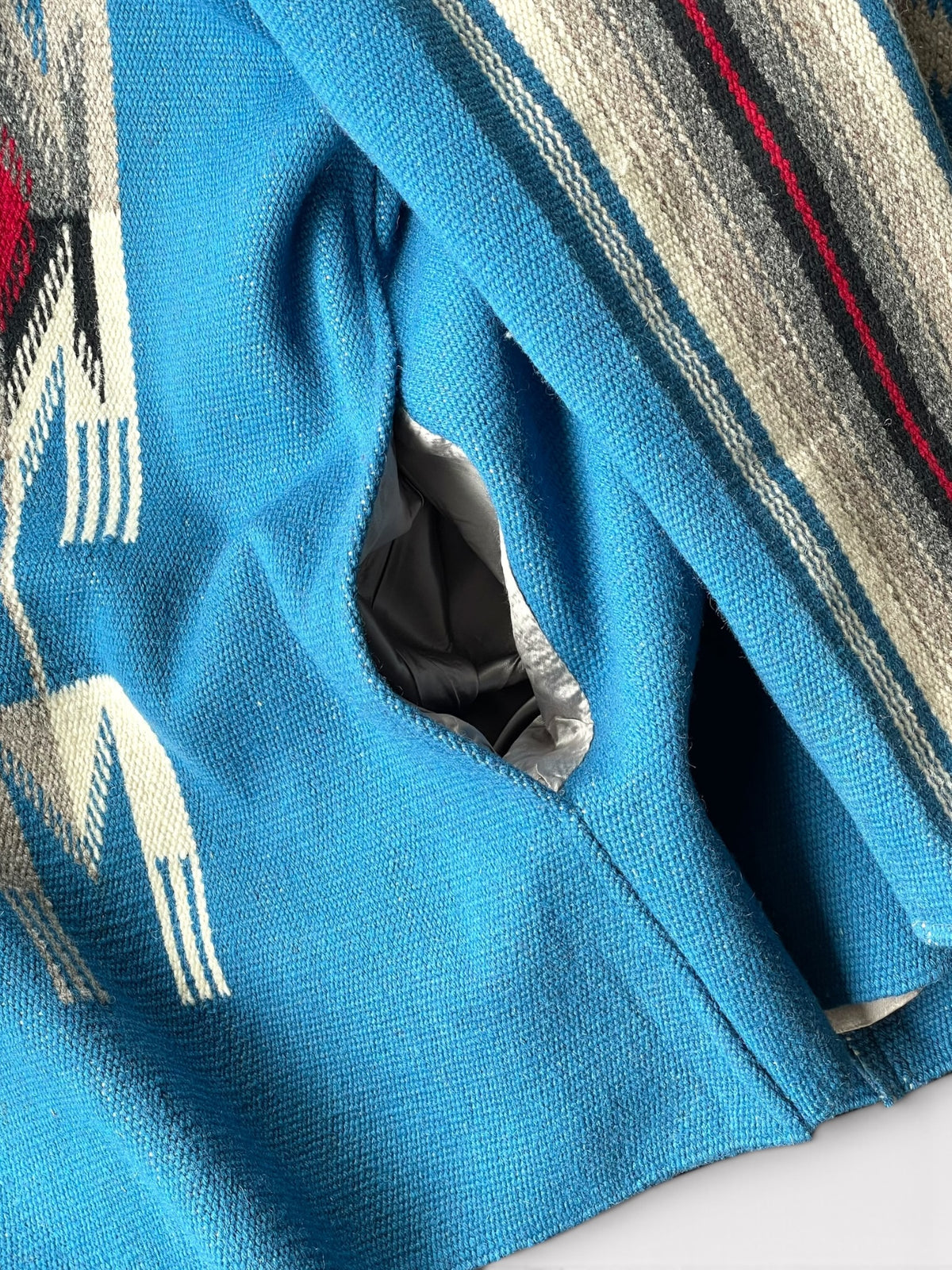 Vintage 70's ORTEGA'S Chimayo Jacket TQ Blue【XL】オルテガ チマヨジャケット
