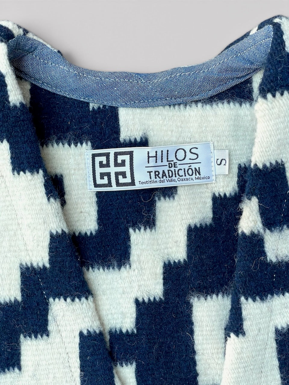 OAXACA RUG VEST "Greca" Thunder オアハカ ラグベスト