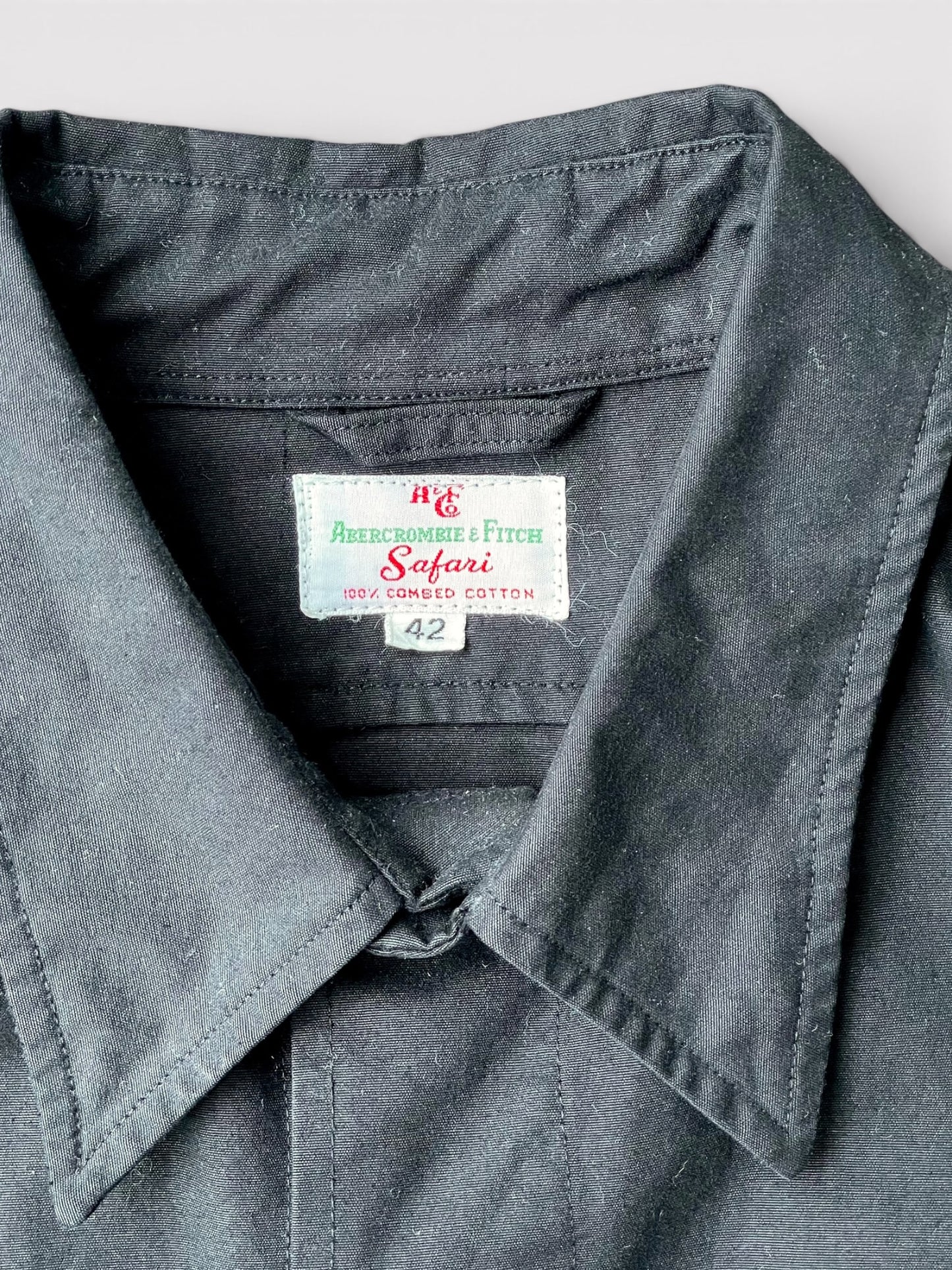 B T R Black Beauty Vintage Custom Black Dye 60's Abercrombie & Fitch Safari Jkt【42】