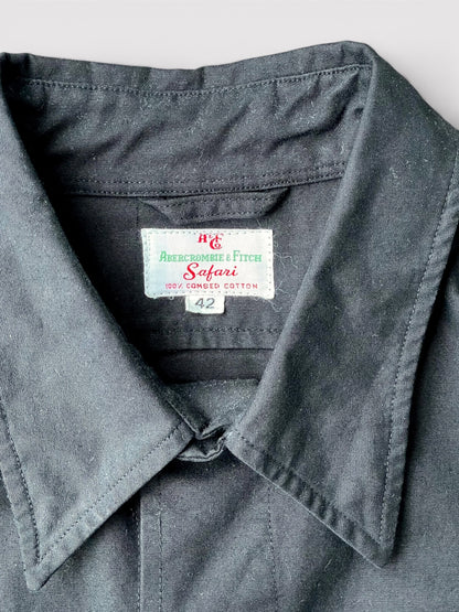 B T R Black Beauty Vintage Custom Black Dye 60's Abercrombie & Fitch Safari Jkt【42】