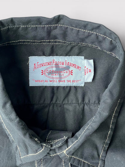 B T R Black Beauty Vintage Custom Black Dye 00's Filson Fishing Shirts【M】