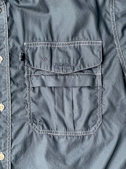 B T R Black Beauty Vintage Custom Black Dye 00's Filson Fishing Shirts【M】