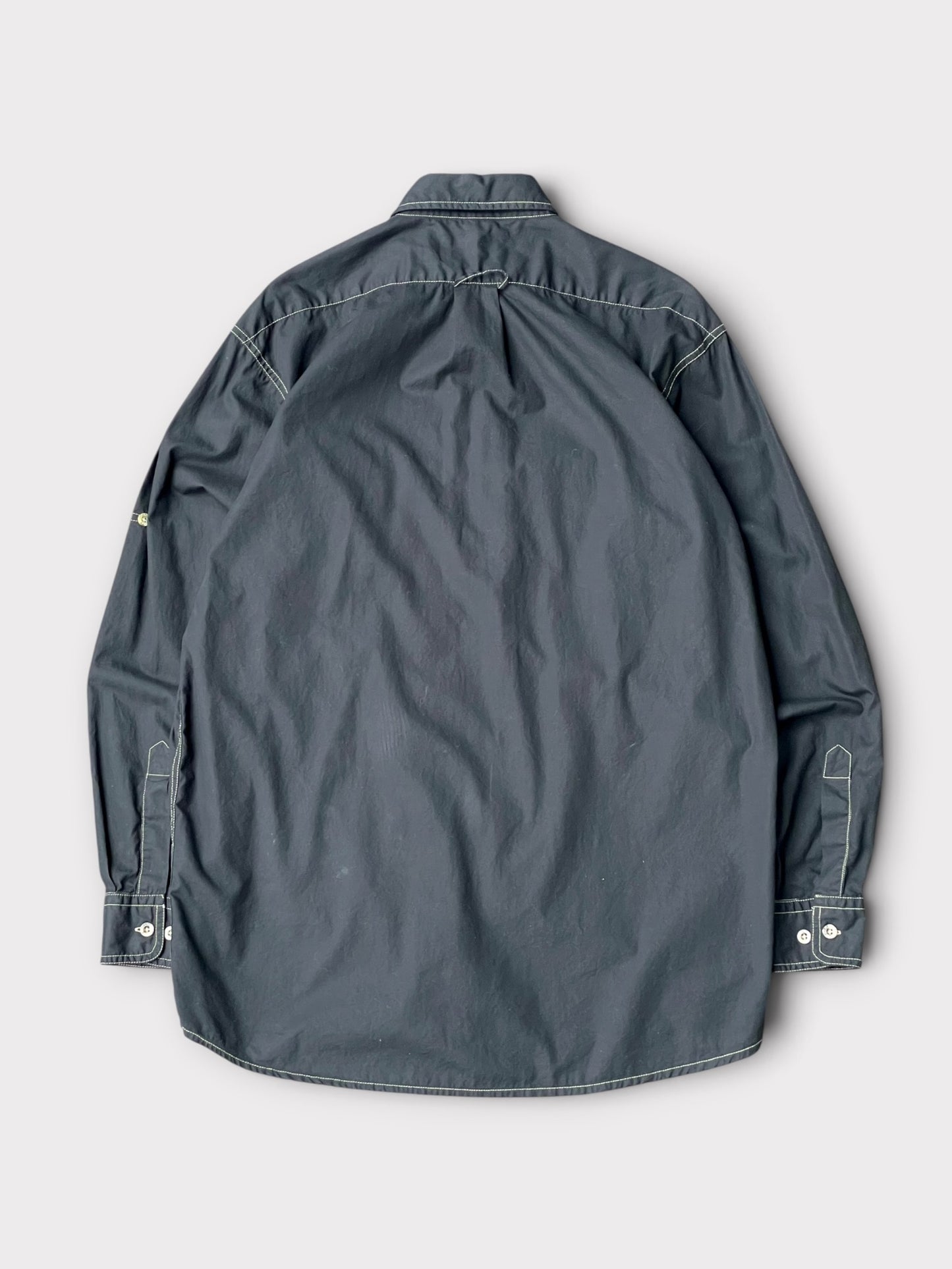 B T R Black Beauty Vintage Custom Black Dye 00's Filson Fishing Shirts【M】