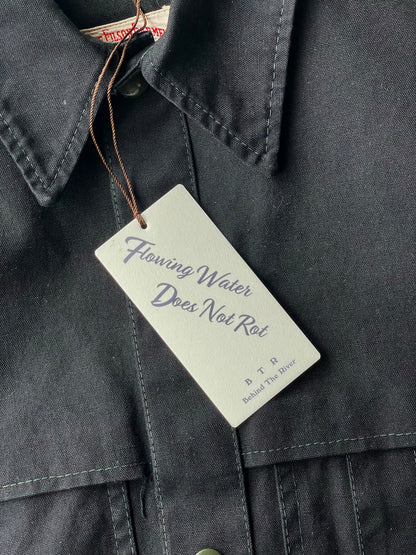 B T R Black Beauty Vintage Custom Black Dye 90's Filson Forest Cruiser Jacket Lot74【42】