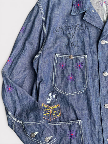 B T R Day of the Dead Coverall Jacket