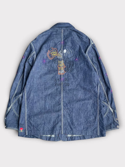 B T R Day of the Dead Coverall Jacket