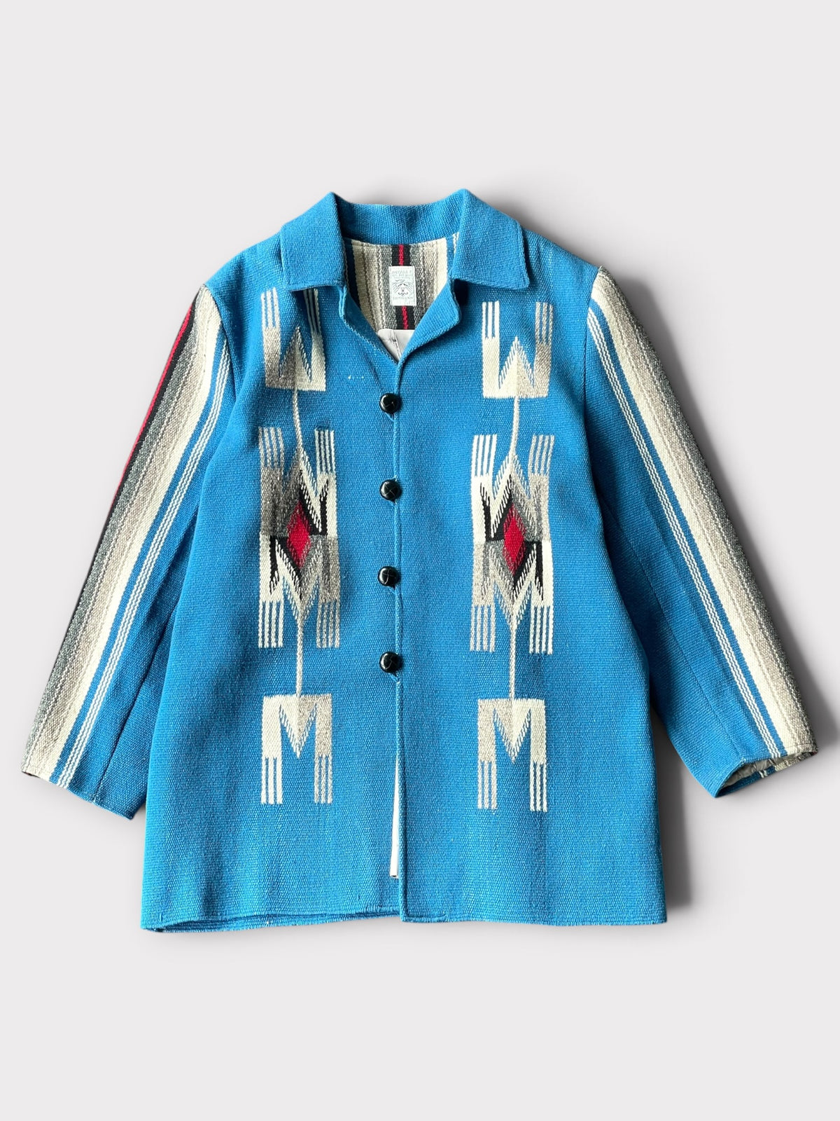 Vintage 70's ORTEGA'S Chimayo Jacket TQ Blue【XL】オルテガ チマヨジャケット