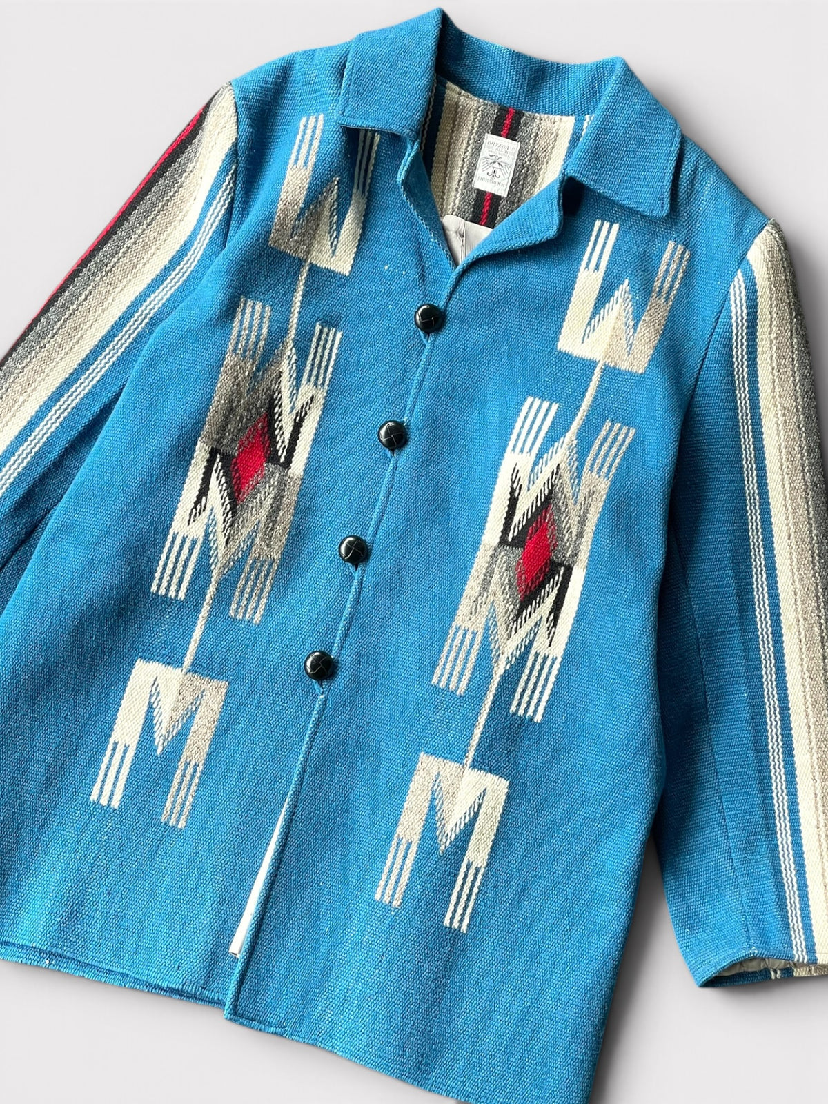 Vintage 70's ORTEGA'S Chimayo Jacket TQ Blue【XL】オルテガ チマヨジャケット