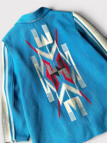 Vintage 70's ORTEGA'S Chimayo Jacket TQ Blue【XL】オルテガ チマヨジャケット