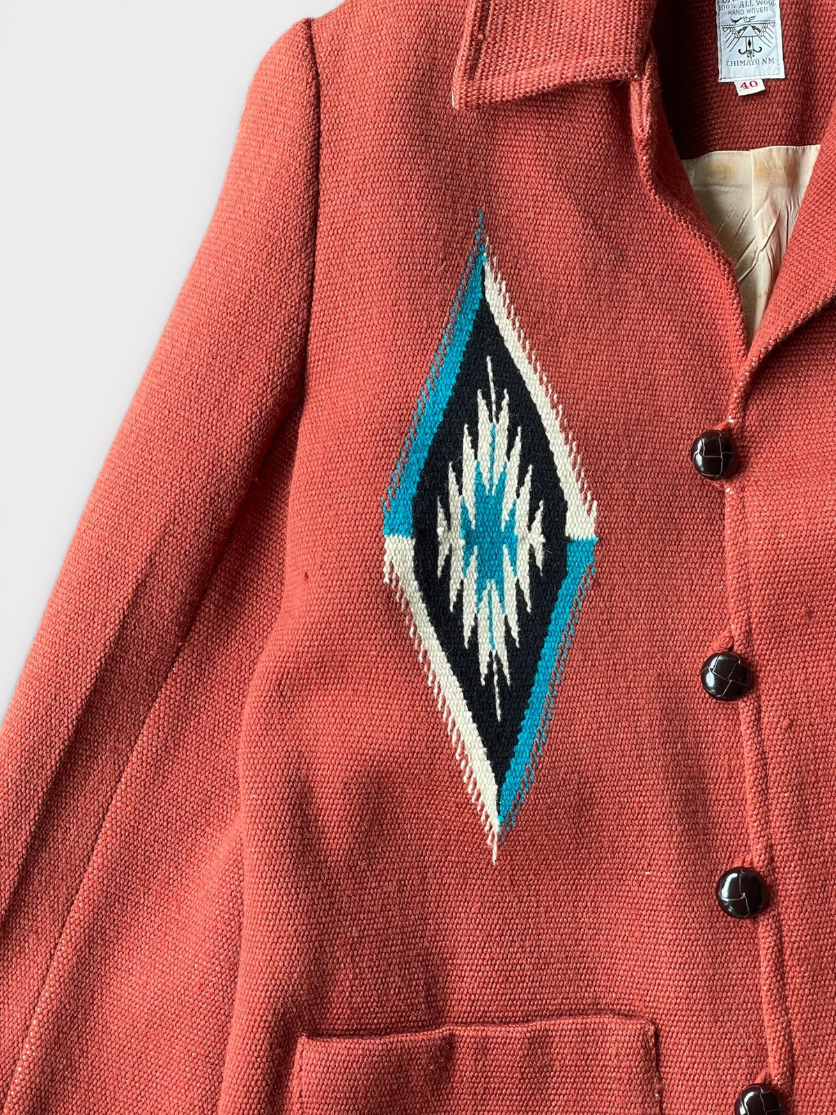 Vintage 70's ORTEGA'S Chimayo Jacket Adobe Bwn【40】オルテガ チマヨジャケット