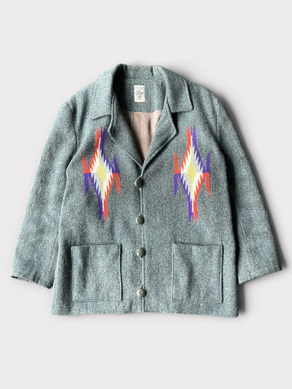 Vintage 80's ORTEGA'S Chimayo Jacket Gray【M/L】オルテガ チマヨジャケット