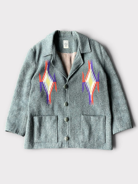 Vintage 80's ORTEGA'S Chimayo Jacket Gray【M/L】オルテガ チマヨジャケット
