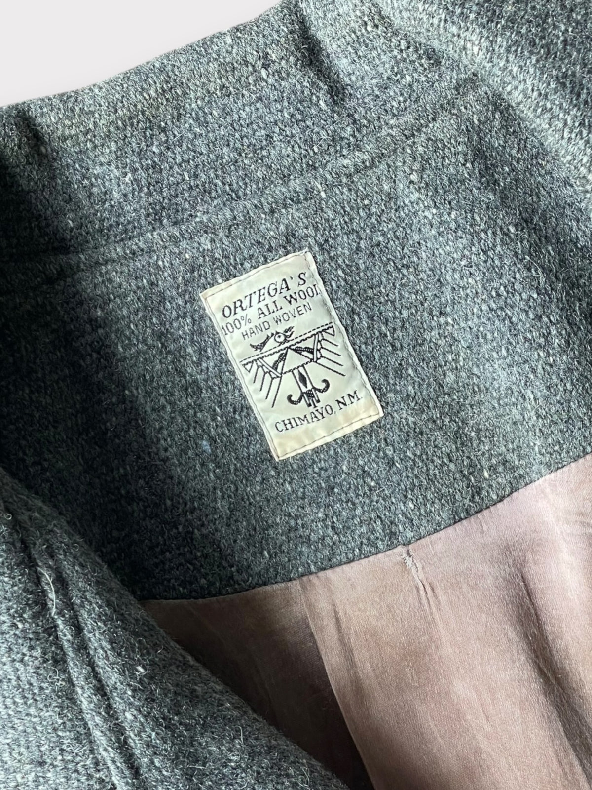 Vintage 80's ORTEGA'S Chimayo Jacket Gray【M/L】オルテガ チマヨジャケット
