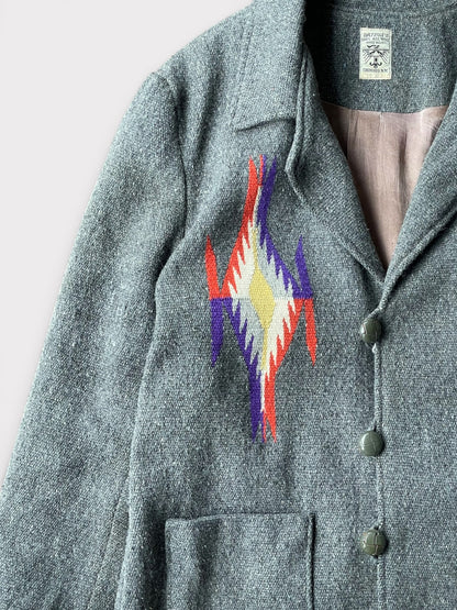 Vintage 80's ORTEGA'S Chimayo Jacket Gray【M/L】オルテガ チマヨジャケット