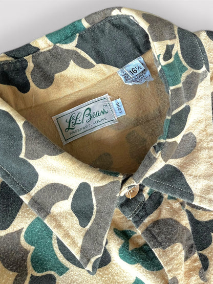 Vintage 70's L.L.Bean Script Logo Duck Hunter Camo Shirt【L】エルエルビーン ダックハンターカモ シャツ