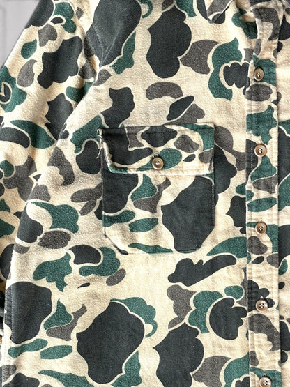 Vintage 70's L.L.Bean Script Logo Duck Hunter Camo Shirt【L】エルエルビーン ダックハンターカモ シャツ
