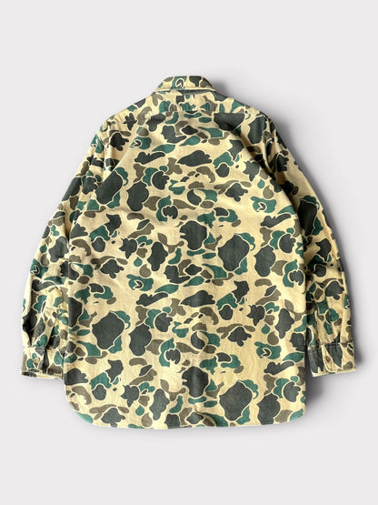 Vintage 70's L.L.Bean Script Logo Duck Hunter Camo Shirt【L】エルエルビーン ダックハンターカモ シャツ