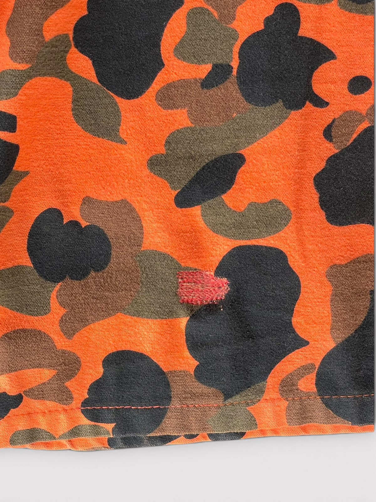 Vintage 90's DEERSKIN Orange Duck Hunter Camo Jacket【L】ディアスキン オレンジダックハンターカモ ジャケット