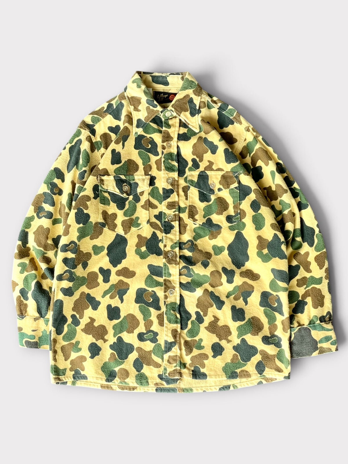 Vintage 70's Bullseye Bill Duck Hunter Camo Shirt【L】ブルズアイビル ダックハンターカモ シャツ