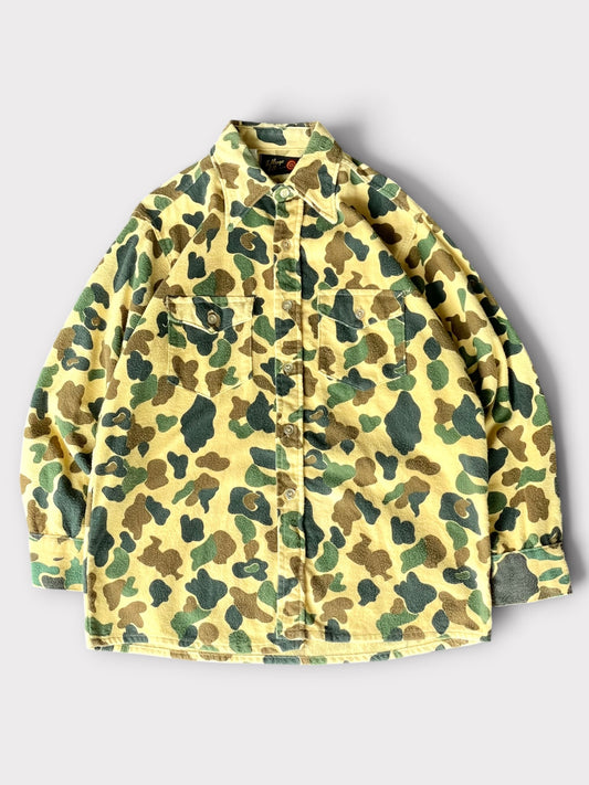 Vintage 70's Bullseye Bill Duck Hunter Camo Shirt【L】ブルズアイビル ダックハンターカモ シャツ