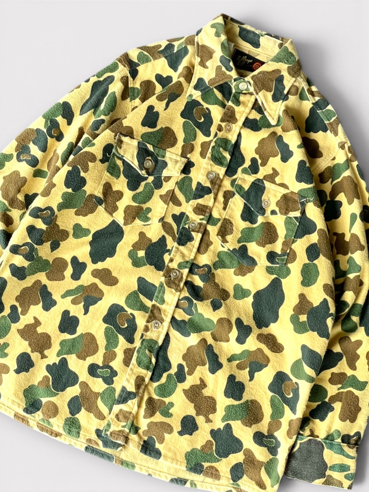 Vintage 70's Bullseye Bill Duck Hunter Camo Shirt【L】ブルズアイビル ダックハンターカモ シャツ