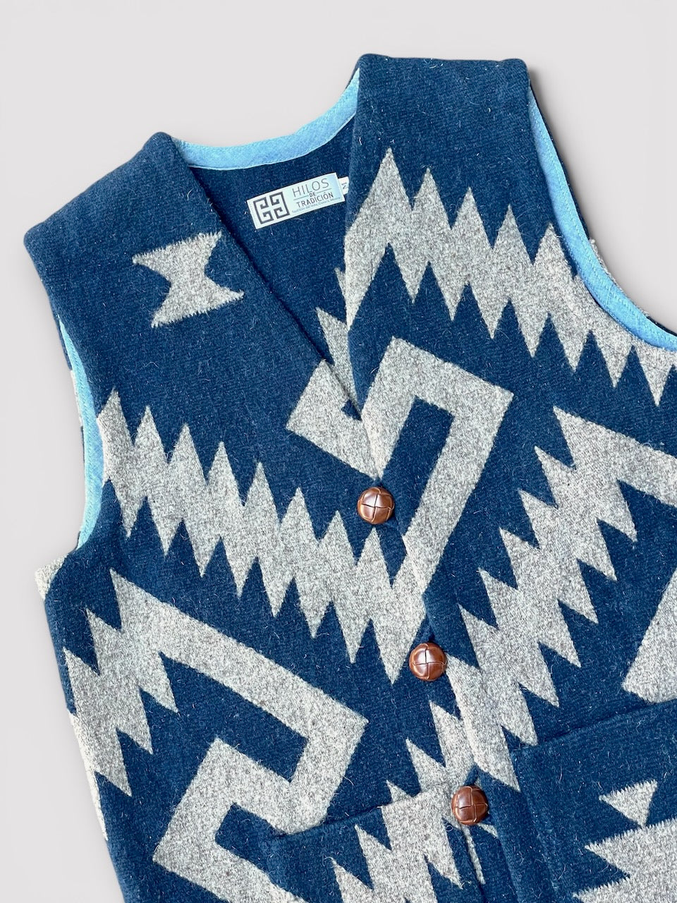 OAXACA RUG VEST ”Tlaloc" Aztec God of Rain オアハカ ラグベスト