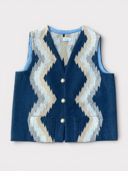 OAXACA RUG VEST Relampago / Trujillos Concho オアハカ ラグベスト