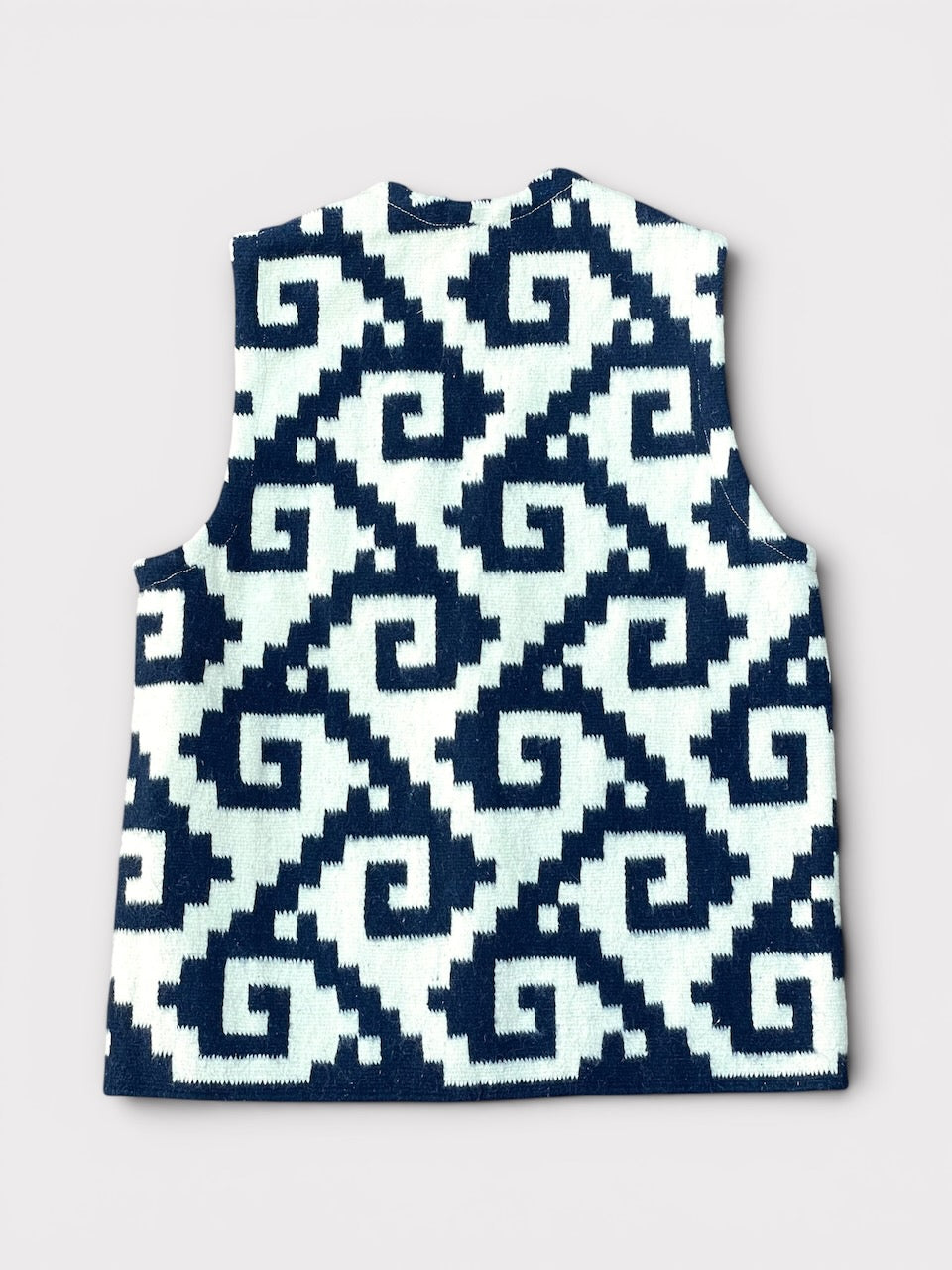 OAXACA RUG VEST "Greca" Thunder オアハカ ラグベスト