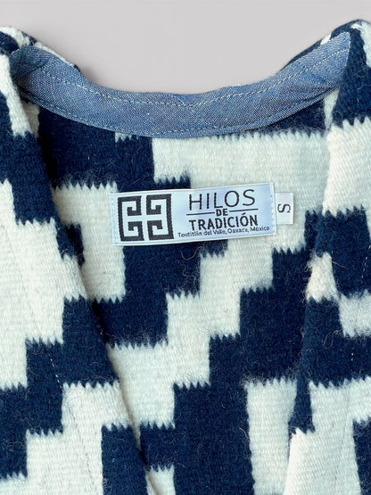 OAXACA RUG VEST "Greca" Thunder オアハカ ラグベスト