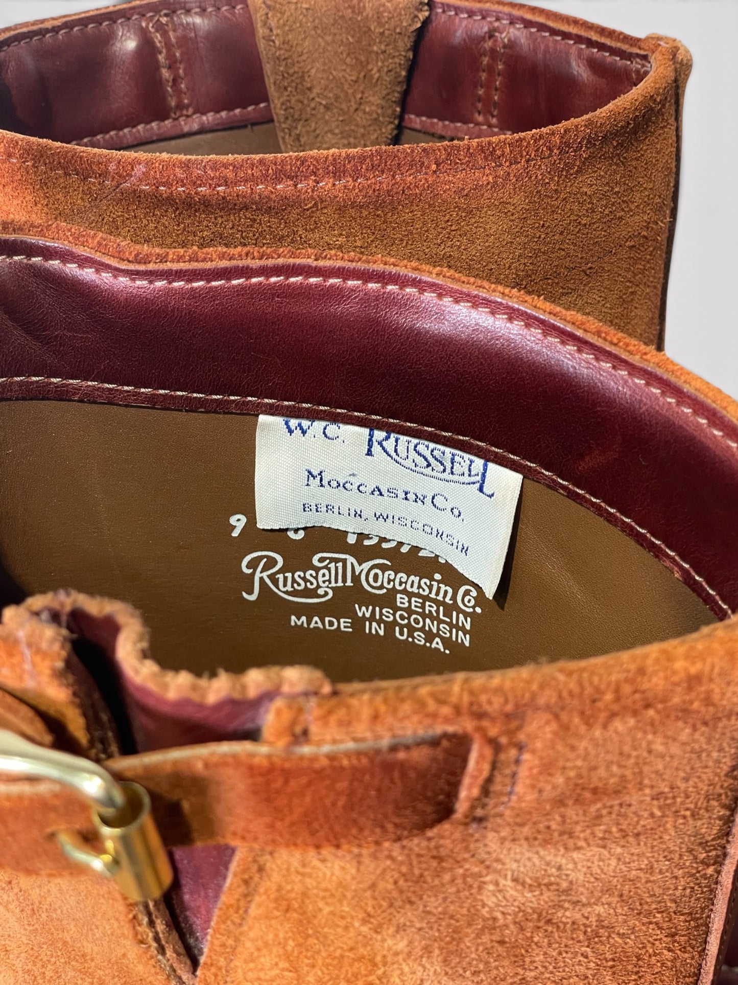 Vintage 2015 Russell Moccasin Custom Made Boots